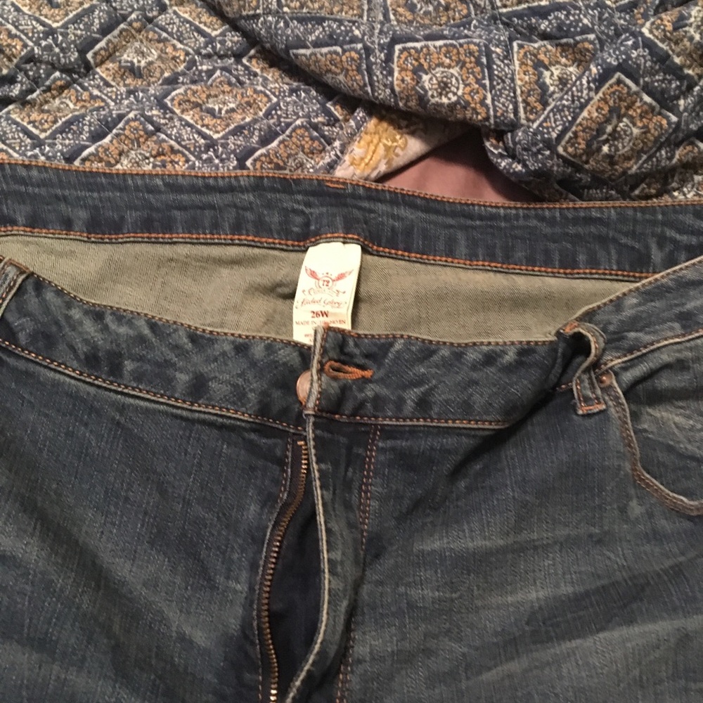 Distressed jeans
